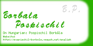 borbala pospischil business card
