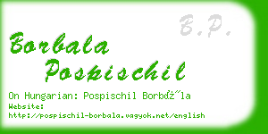 borbala pospischil business card